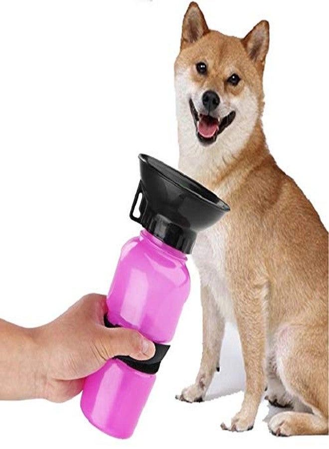 Nightstar Plastic Portable Aqua Dog Travel Water Bowl Bottle Sipper for Pets Dog (Pink) - Image 4